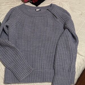 J. Crew Light Gray Crew Neck Sweater
